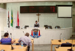 Vereadores durante a audiência pública desta terça (13). Foto: Ricardo Bittner