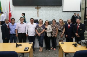 Integrantes do Lions Clube de Suzano no plenário da Câmara. Foto: Ricardo Bittner